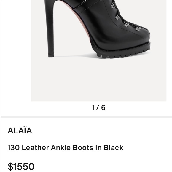 Alaia leather boots size 39 - worn 3 times - Picture 2 of 12